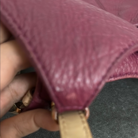 Preloved Elegant Burgundy Leather Tote Bag Micheal Kors - Picture 13 of 13